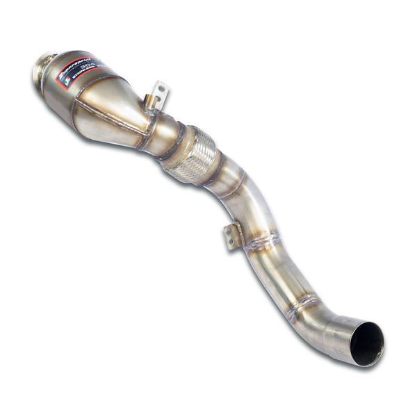 Bmw M Bmw F90 M5 Turbo downpipe kit +  Metallic catalytic converter RightAccepts the stock "Cat.-Back" system 525221