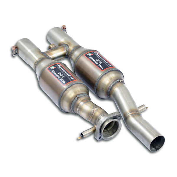 Downpipe kit right - left, 100% Stainless Steel, Oversize 2 x Ø60mmFull kit only