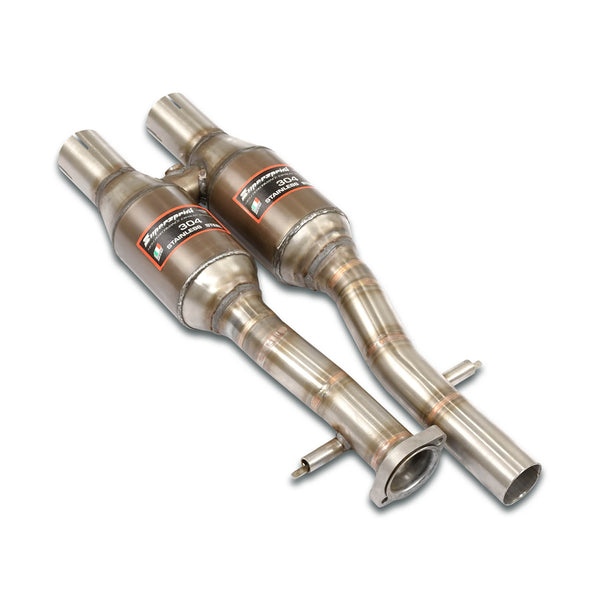 Downpipe kit right - left, 100% Stainless Steel, Oversize 2 x Ø60mmFull kit only