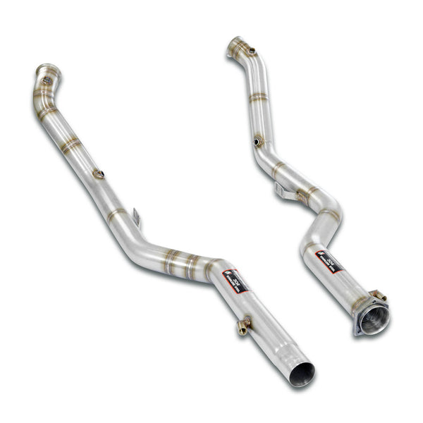 100% Stainless steel Downpipe kit2 x Ø70mm for OEM "Cat.-back" system