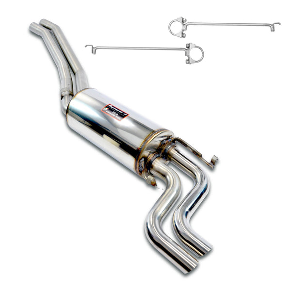 Mercedes Classic Mercedes W126  Se (Sedan) Mid-pipe kit + rear muffler, with "S-Bend" endpipesStd. rear bumper 840304