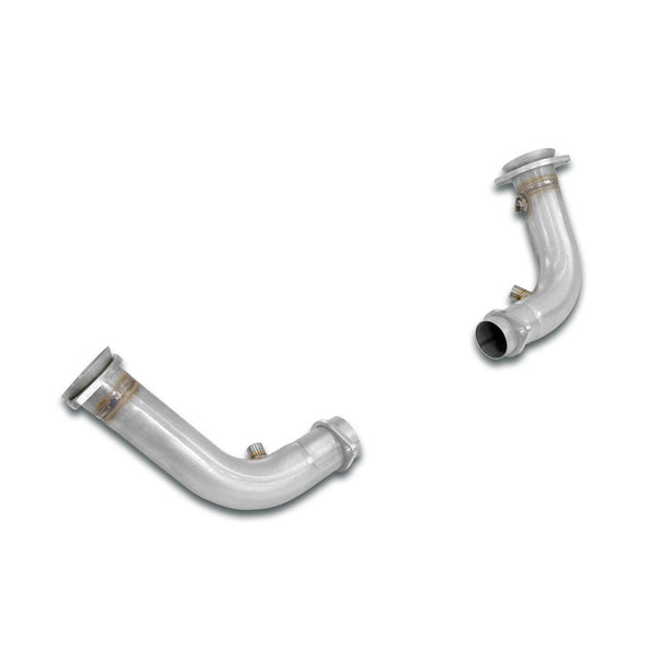 100% Stainless steel system "Long Tube Headers" with central exit, for "Porsche Cup" rear bumperOversize 2 x Ø65mmFull kit only