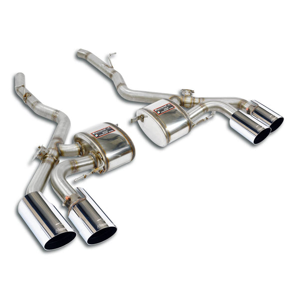 Bmw M Bmw F97 X3 M Rear mufflers kit Right OO100 + Left OO100 with valves, Silver tips 526026