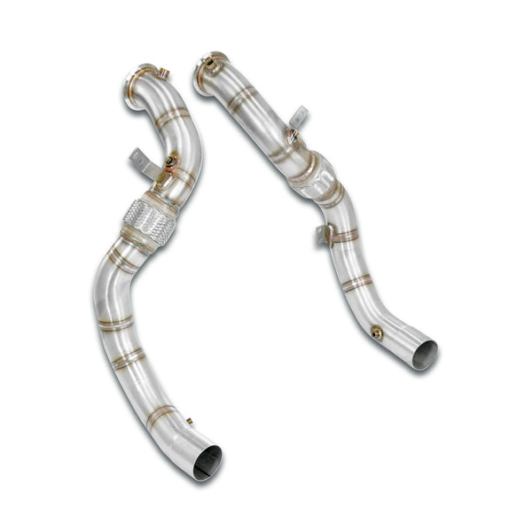 Bmw M Bmw F95 X5 M Turbo downpipe kit Right - Left (Replaces catalytic converter)Accepts the stock "Cat.-Back" system 526911