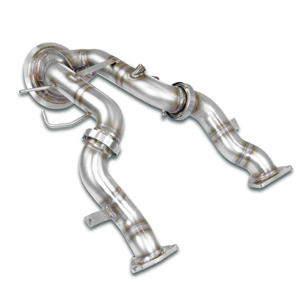 Porsche 95B.2 Series Downpipe right - left (Replaces catalytic)(Left / Right Hand Drive) 861211