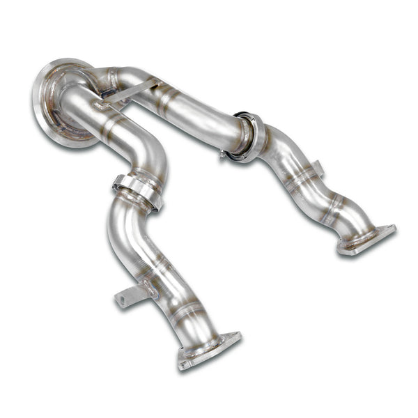 Porsche 95B.2 Series Downpipe right - left (Replaces catalytic)(Left / Right Hand Drive) 861231