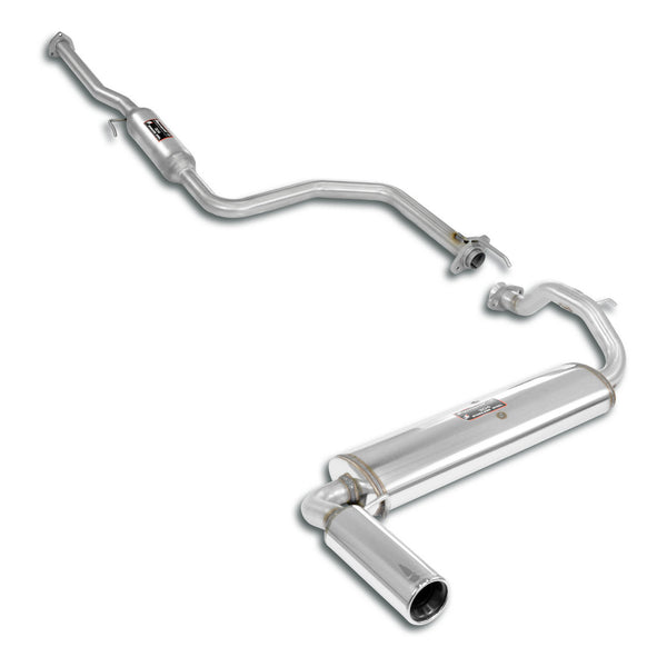 100% Stainless steel system, Centre + rear muffler