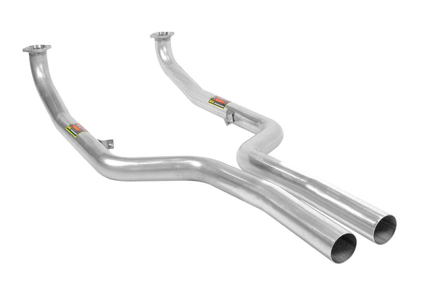 100% Stainless exhaust system(Downpipes with integrated catalytic converter)