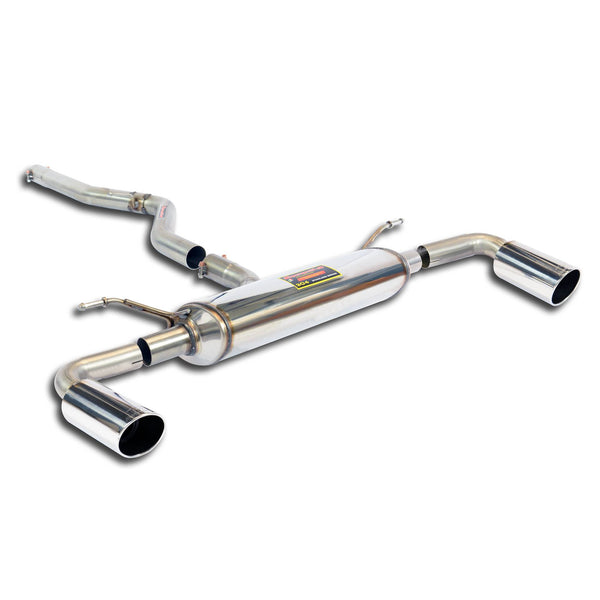 Connecting pipe + rear exhaust Right O90 - Left O90