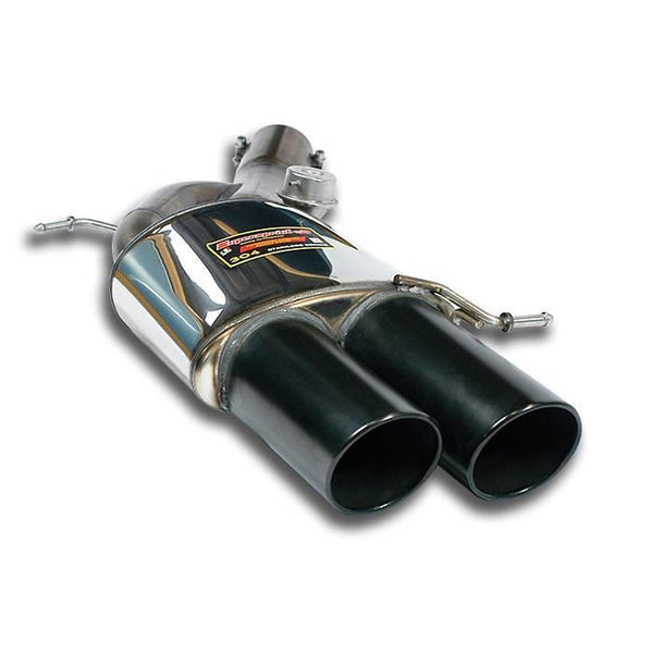 Supersprint 988076 Rear exhaust Left OO100 "Gun Metal Grey" with valve