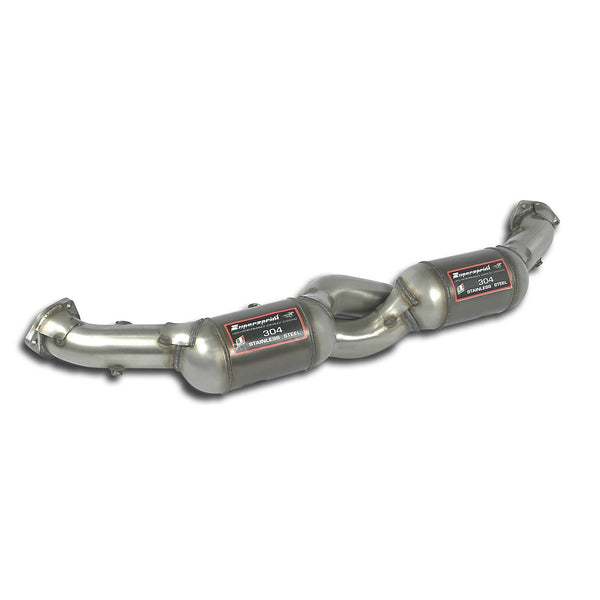 Front pipe with Metallic catalytic converter Right + Left 200CPSI