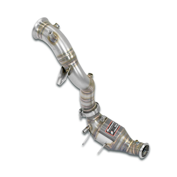 Downpipe Right + Metallic catalytic converter(Replaces pre-catalytic converter + GPF)With bungs for the pressure sensor / EGT